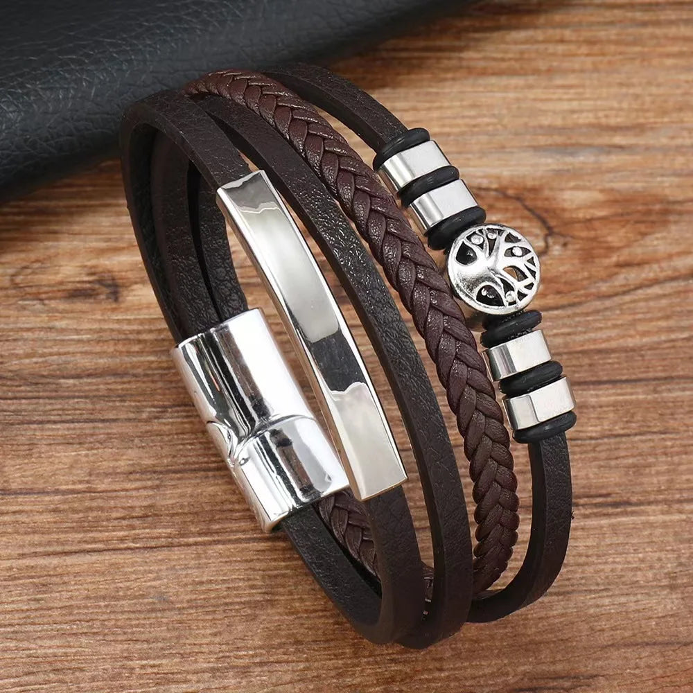 Heart Red Black Vintage Hiphop Bracelet