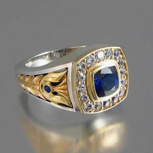 CAOSHI Luxury Classic Style Square Shape Rings for Men Gorgeous Eternity Jewelry Wedding Anniversary Gift for Couples Wholesale