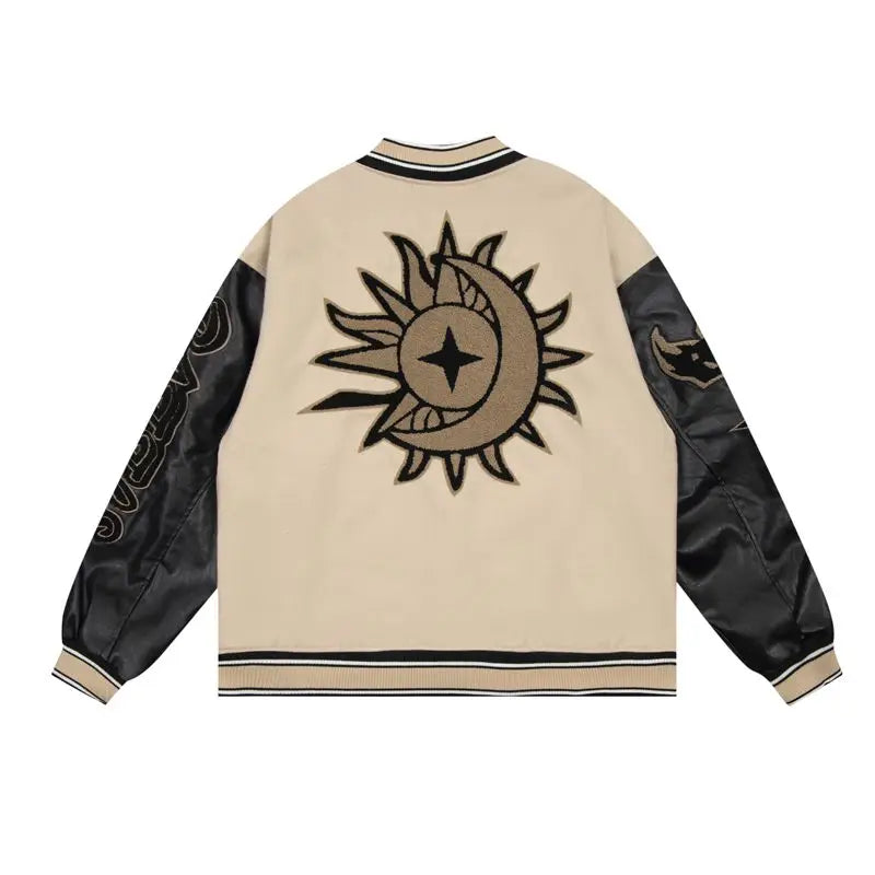 Men Flame Bomber Jacket