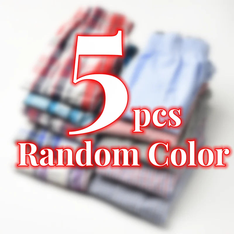 5PCS Casual Home Men's Boxer Breathable Comfortable Men's Panties Sweat Absorbent Sports Shorts Soft Men's Underwear Aloo Pants