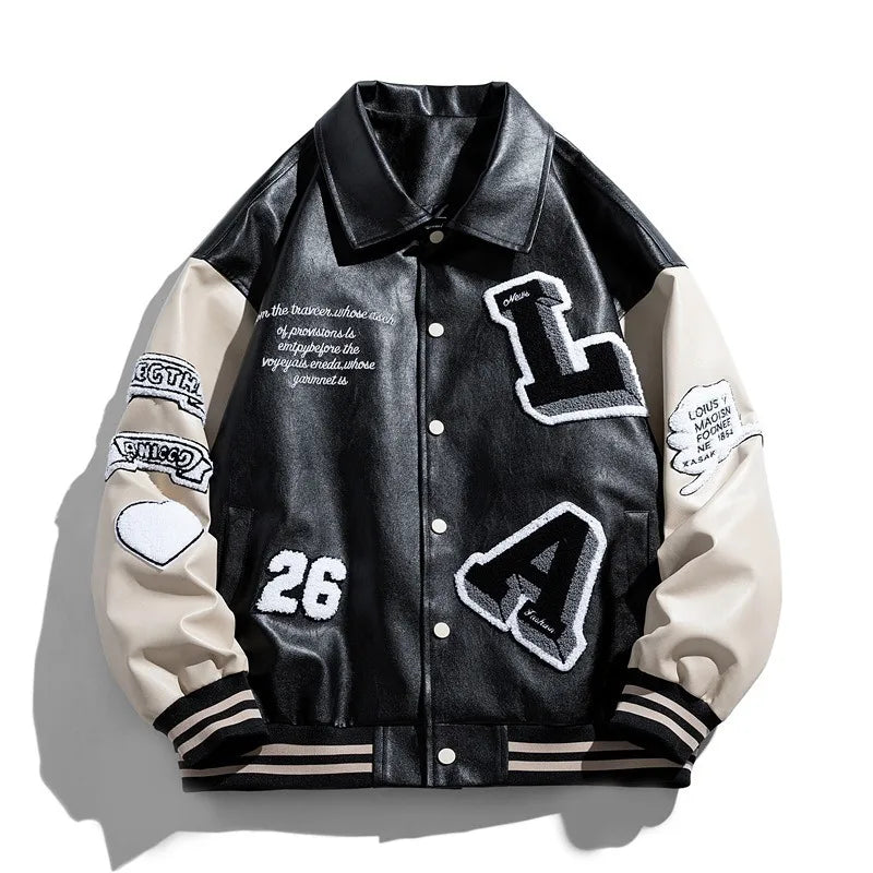 Embroidery Letters Pilot Baseball Bomber Jacket