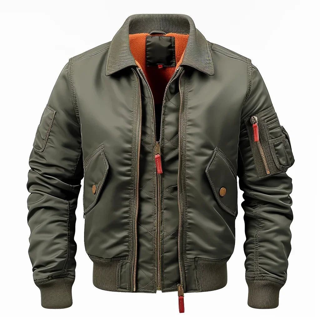 Men's Vintage Casual Light Air Bomber Military Jacket