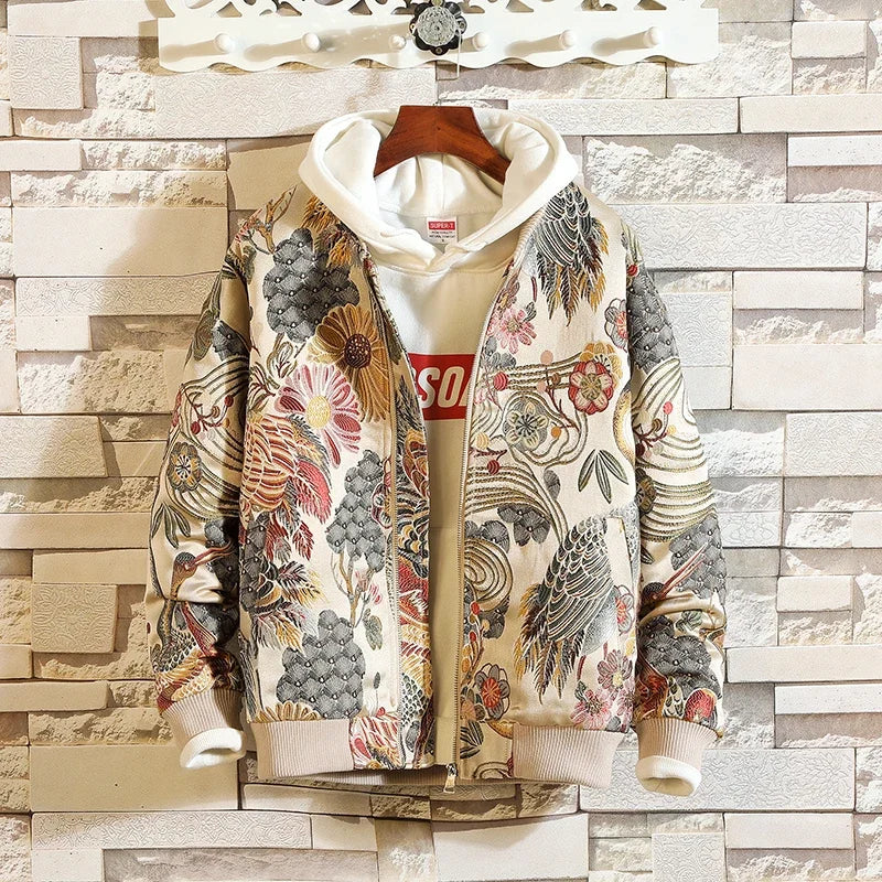 Embroidery Bomber Jacket