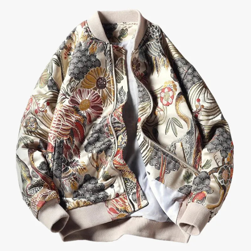 Embroidery Bomber Jacket