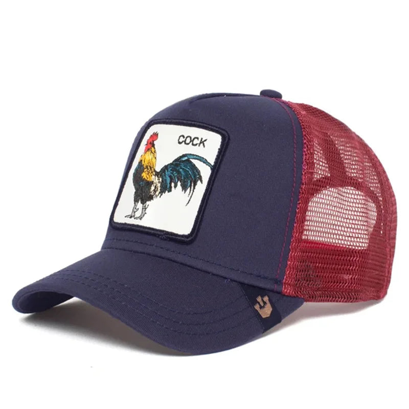 Animal embroidered baseball cap