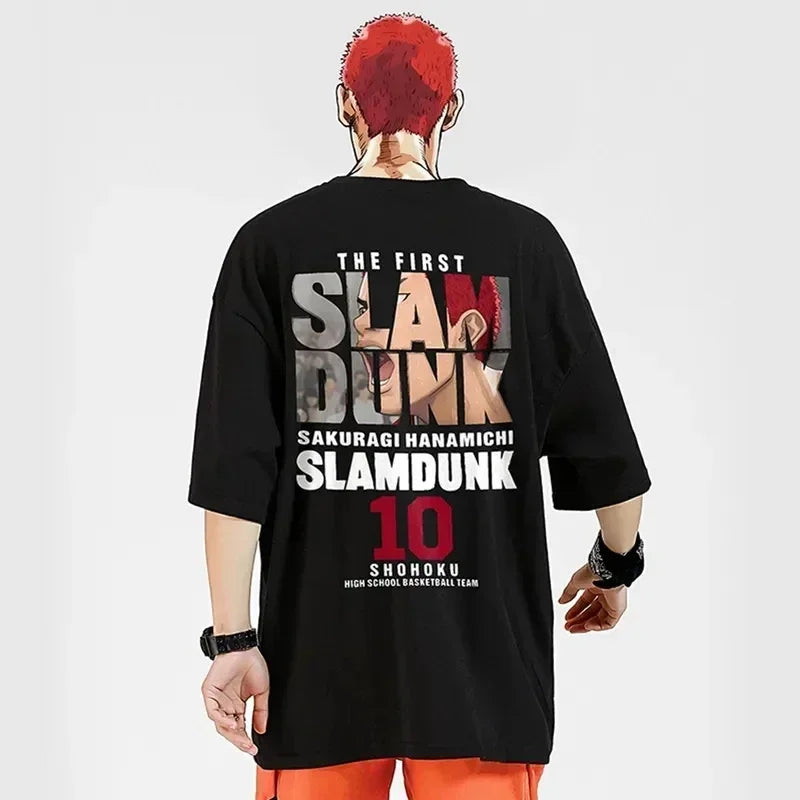 Anime Slam Dunk Printed Men's Sports T-Shirt