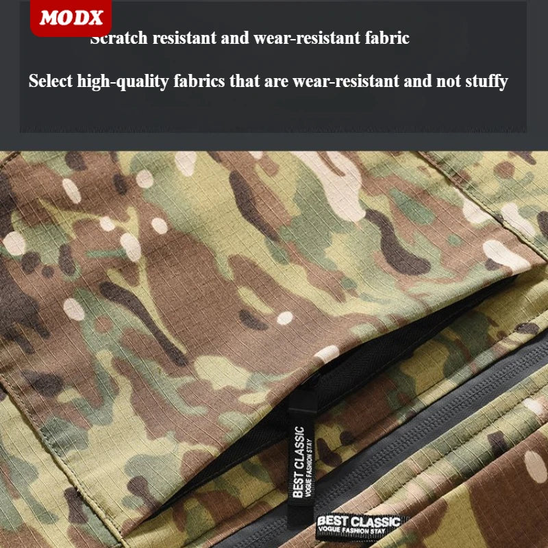 Winter Camouflage Cotton Jacket Men Thick Heat Reflection Coat Labor Protection Work Clothe Windproof Waterproof Cotton Clothing