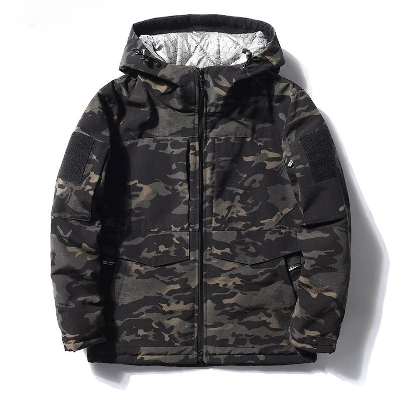 Winter Camouflage Cotton Jacket Men Thick Heat Reflection Coat Labor Protection Work Clothe Windproof Waterproof Cotton Clothing